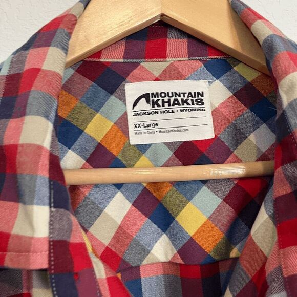 Mountain Khakis Peaks Flannel Bullseye Button Down Flannel Shirt Men's Size XXL - Picture 5 of 7